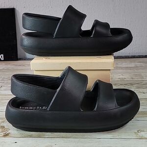 Beach Slides‎ J/Slides - Spark - EVA - Size 6.5 - 7  Black